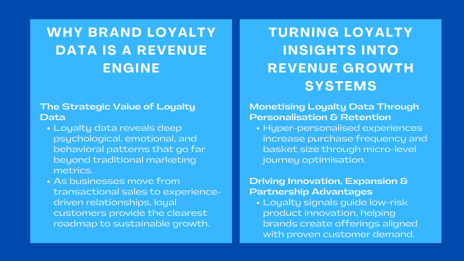 From Brand Loyalty Data to Cash Using Insights to Drive Revenue Growth